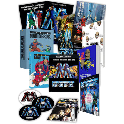 1UP Супербратья Марио (1993) (англ. язык) 30th Anniversary Collector's Edition (4K UHD + 2 Blu-Ray +Books +Posters +Artcards +Slipcase +Rigid Case)