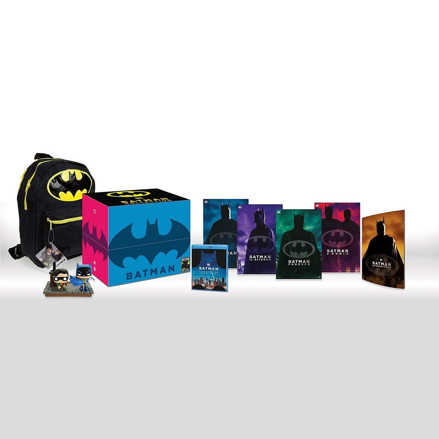 Бэтмен: Коллекция (1989-1997) (4 Blu-ray + Backpack + 2 Funko Pop) Limited Edition