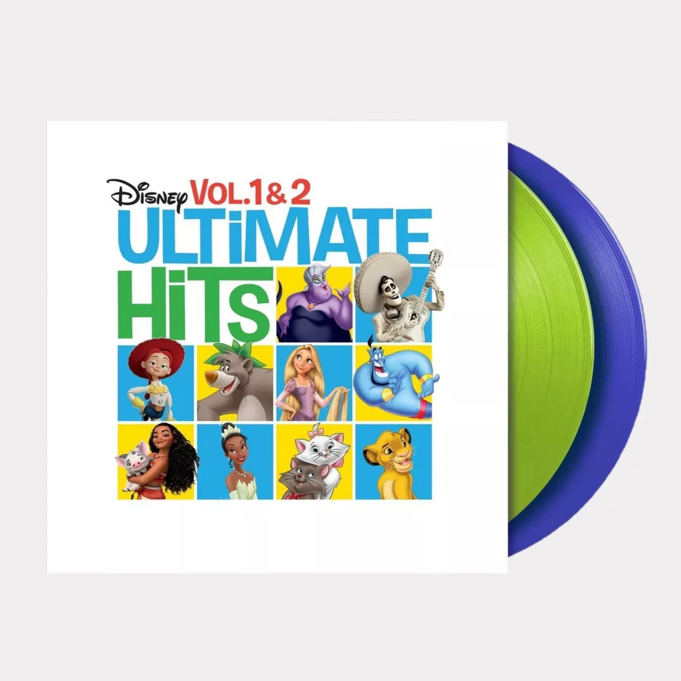 Disney Ultimate Hits Vol. 1-2 (Exclusive Limited Edition Green & Blue Colored Vinyl 2 LP)