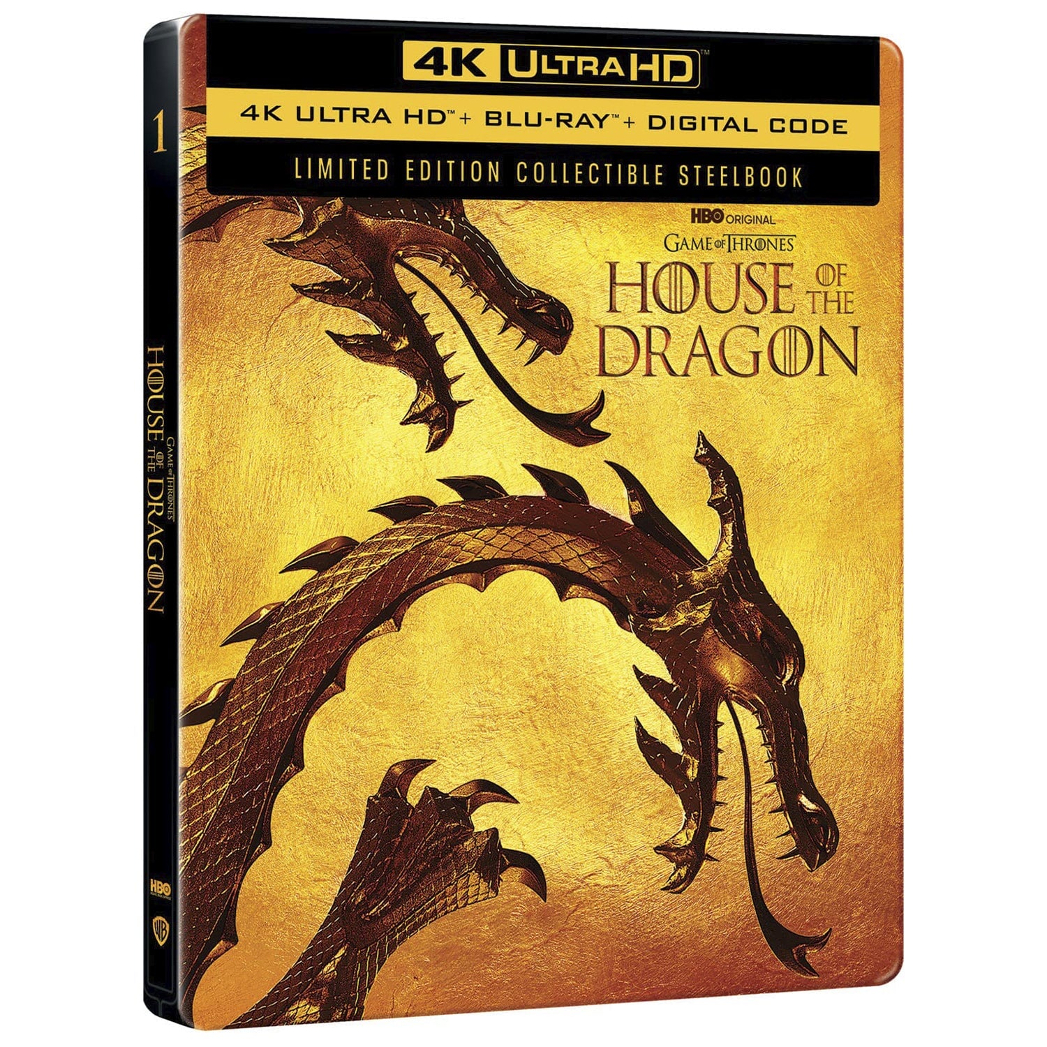 Дом Дракона. Сезон 1 (англ. язык) (4K UHD + Blu-ray) Steelbook (House of  the Dragon. Season 1)