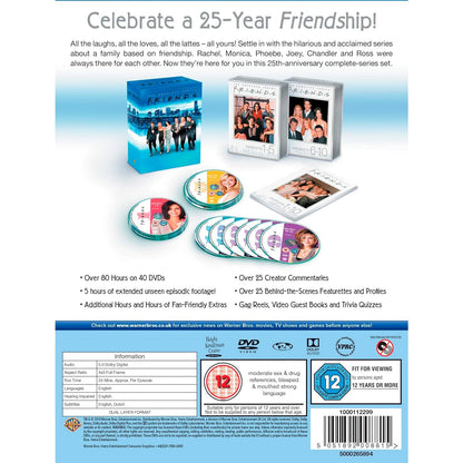 Друзья. Полная коллекция [Сезоны 1-10] (англ. язык) (40 DVD)