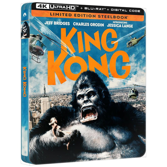 Кинг-Конг (1976) [Театральная & Расширенная ТВ Версии] (англ. язык) (4K UHD + Blu-ray) Steelbook