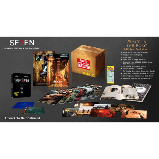Семь (1995) (англ. яз.) (4K UHD + Blu-ray) What's in the Box?! Special Edition Steelbook