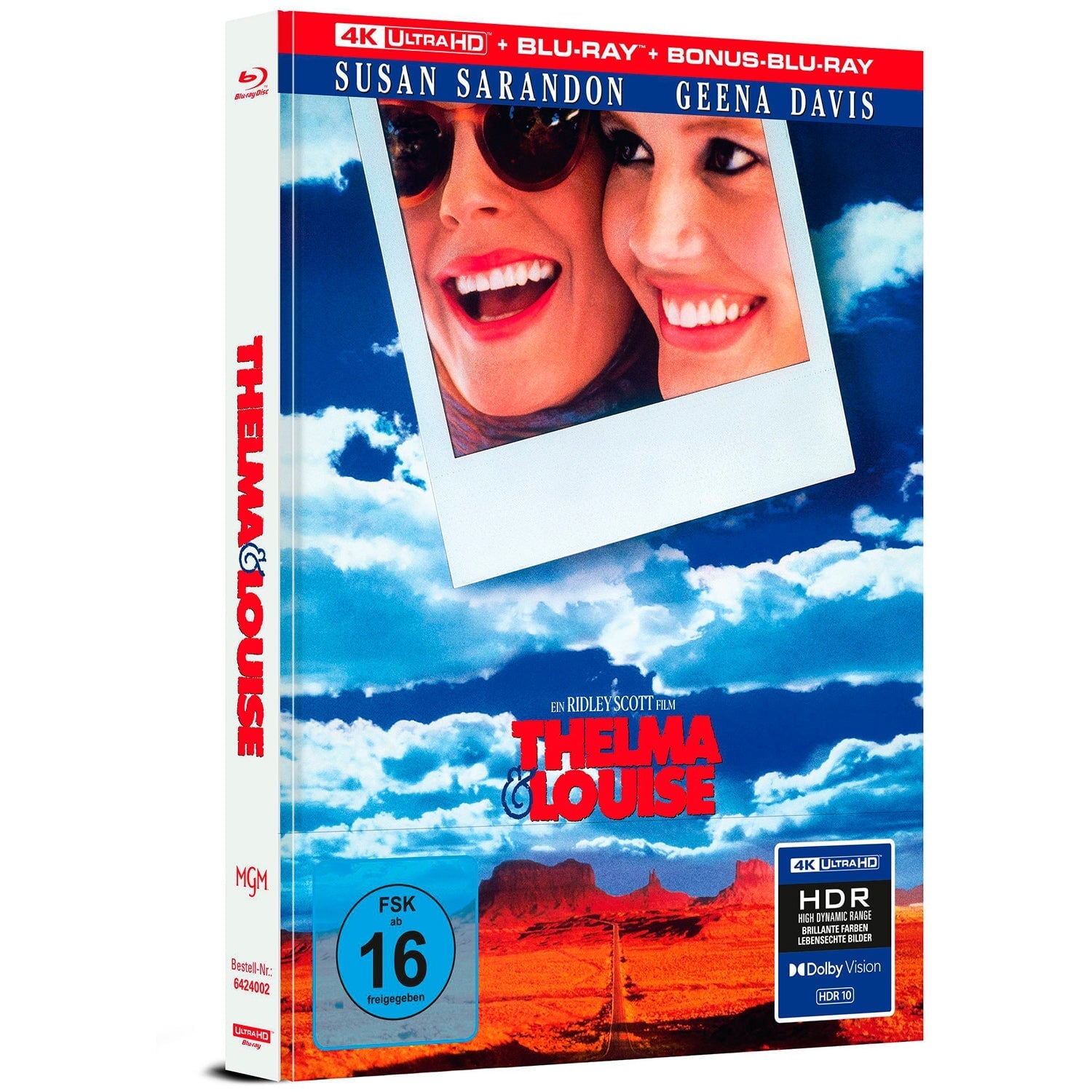 Тельма и Луиза (1991) (англ. язык) (4K UHD + 2 Blu-ray) Mediabook