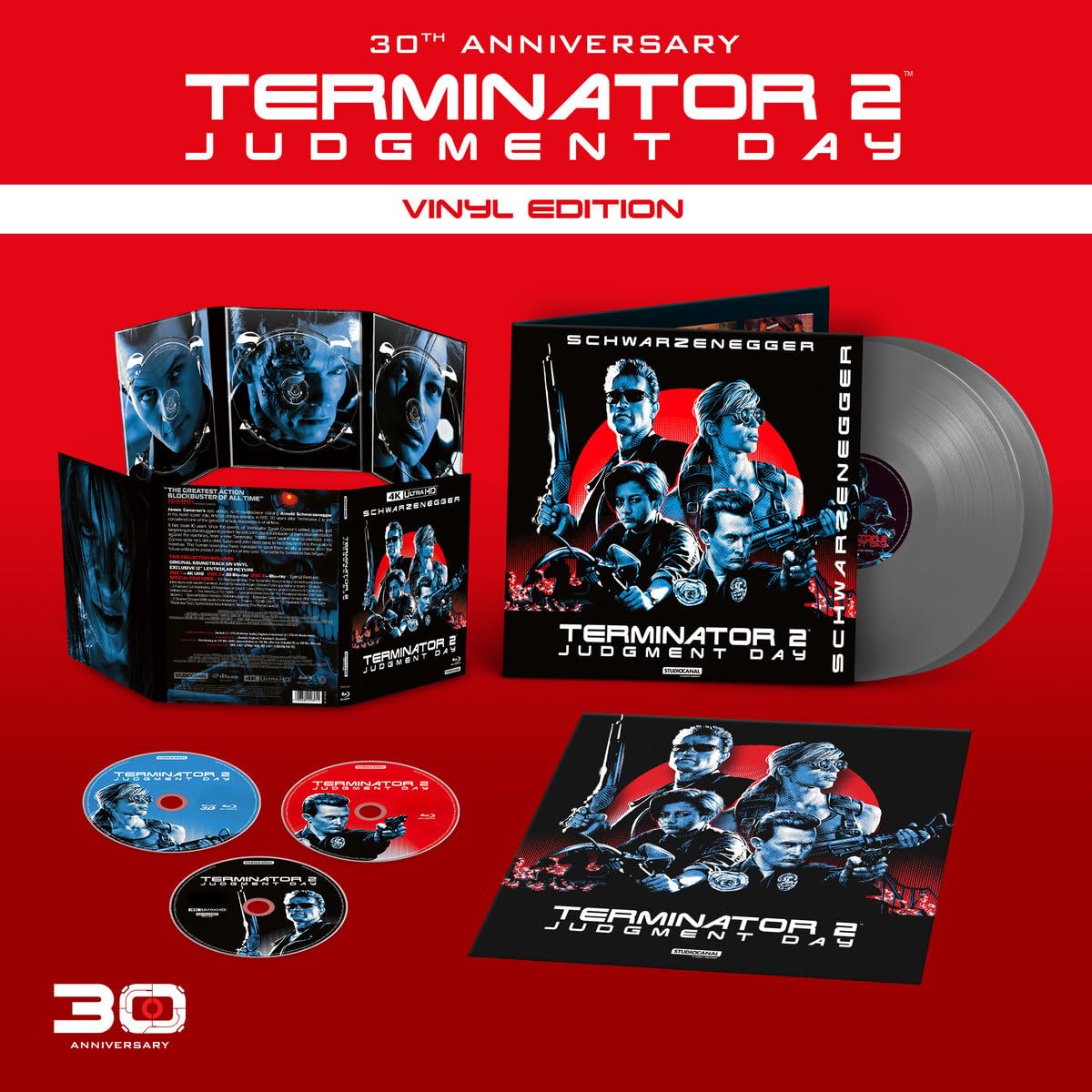 Терминатор 2: Судный день (англ. язык) (4K UHD + 3D Blu-ray + Blu-ray + 2  LP) Digipack Vinyl Edition (Terminator 2: Judgment Day)