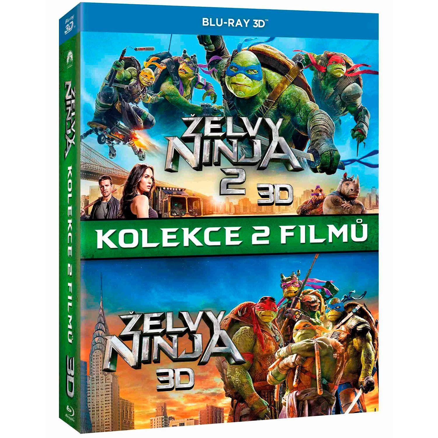 Черепашки-ниндзя 1-2 (3D + 2D) (3 Blu-ray) (Teenage Mutant Ninja Turtles /  Teenage Mutant Ninja Turtles: Out of the Shadows)