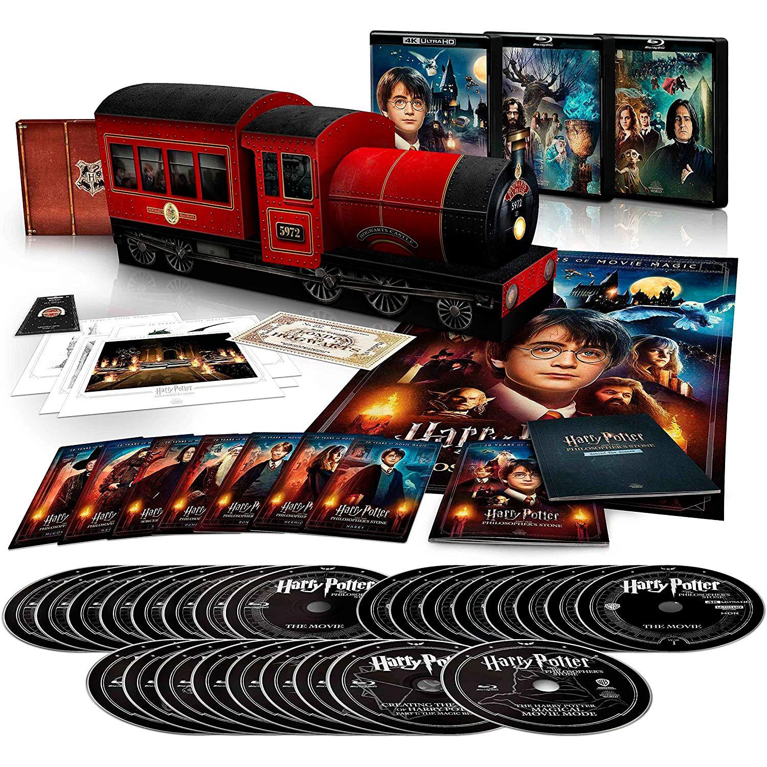 Harry Potter 20th Anniversary 8-Film Collection (8 4K UHD + 17 Blu-ray)  Hogwarts Express Collection – Bluraymania