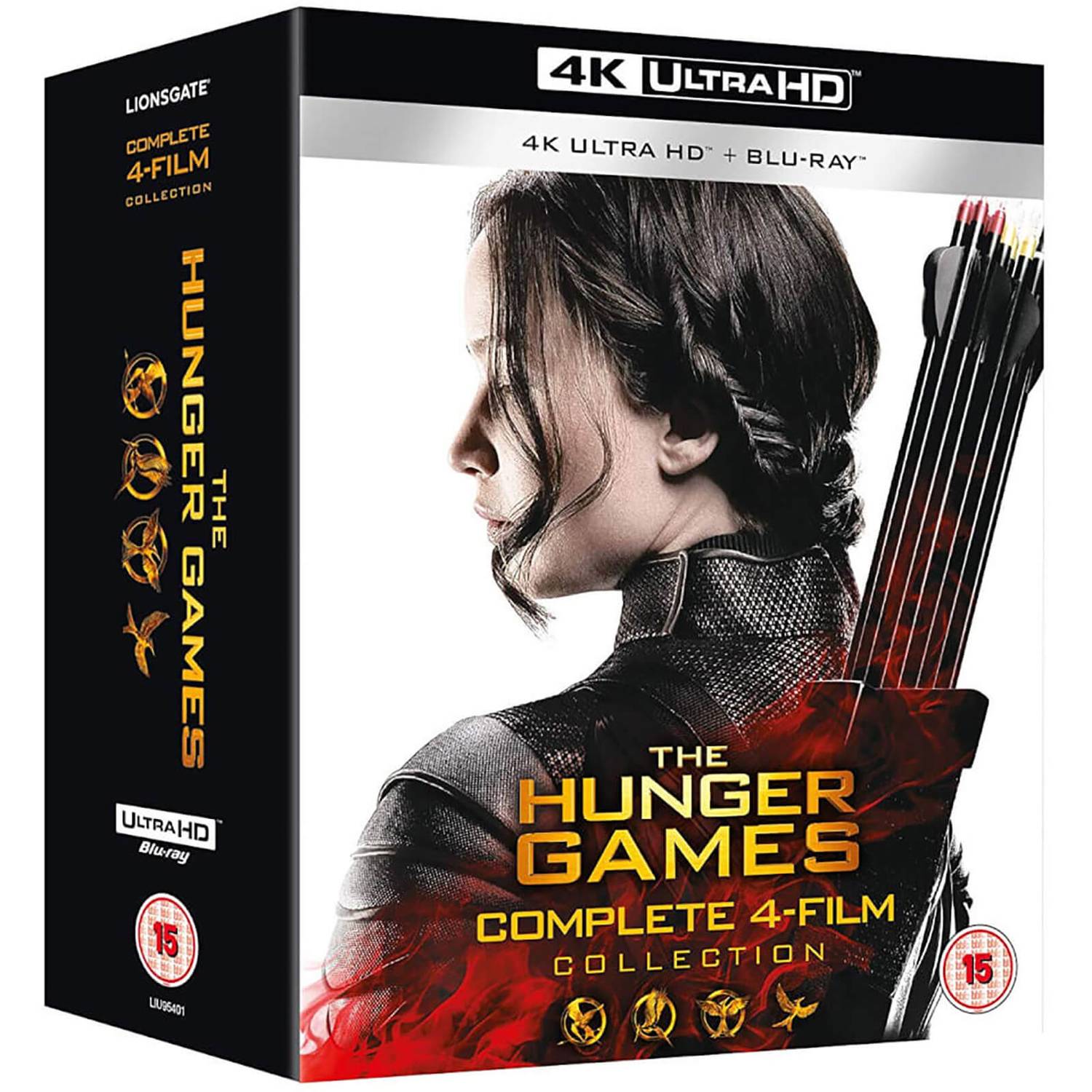 Голодные игры. Полная коллекция (англ. язык) (4K UHD + Blu-ray) (The Hunger  Games. Complete 4-Film Collection)