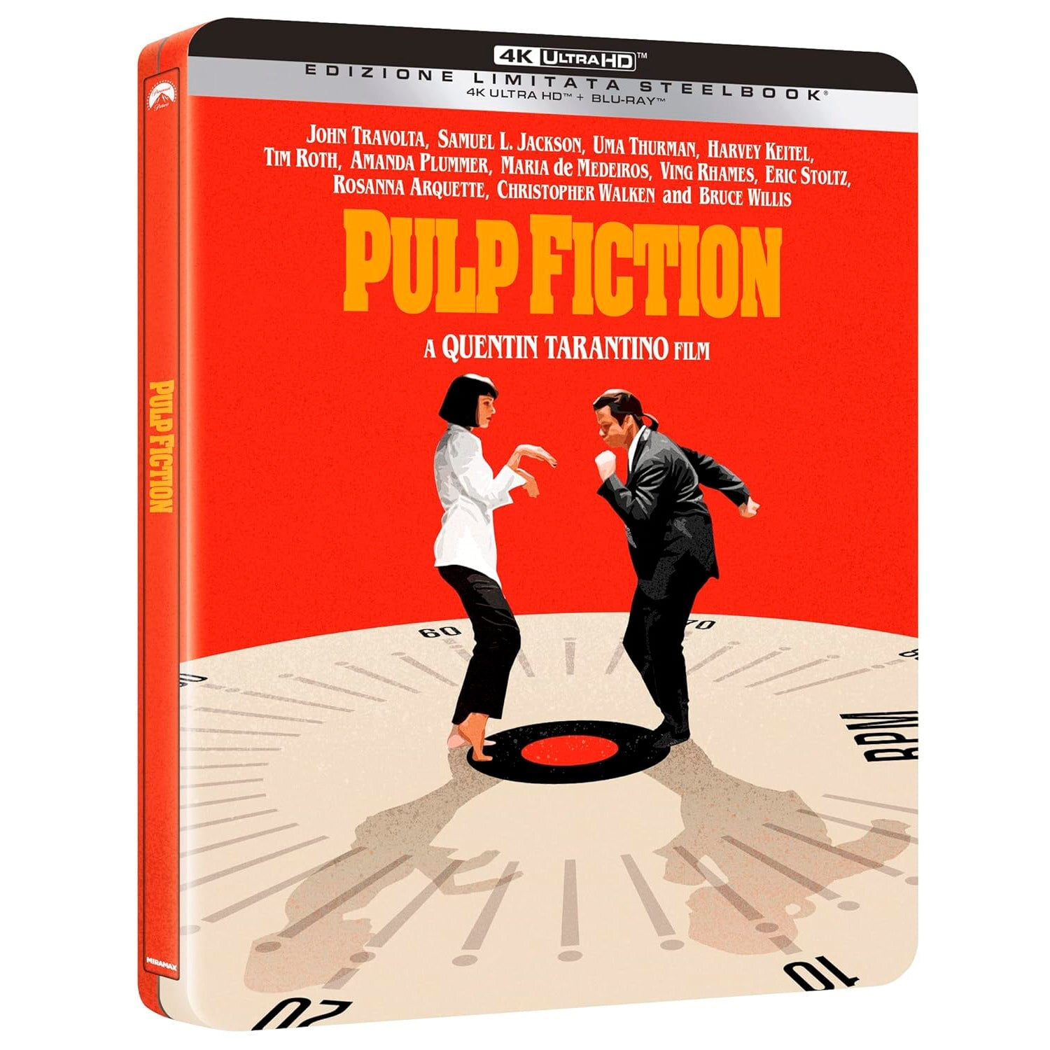 Криминальное чтиво (1994) (англ. язык) (4K UHD + Blu-ray) Steelbook (Pulp  Fiction)