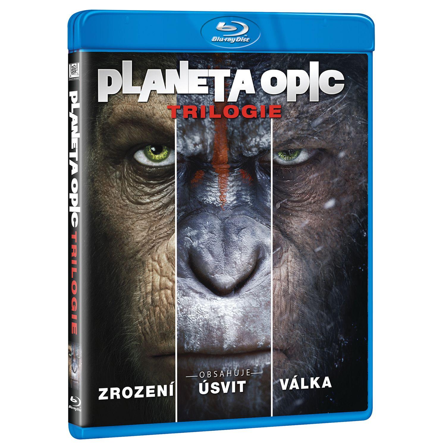 Планета обезьян: Трилогия (3 Blu-ray) (Dawn of the Planet of the Apes /  Rise of the Planet of the Apes / War for the Planet of the Apes)