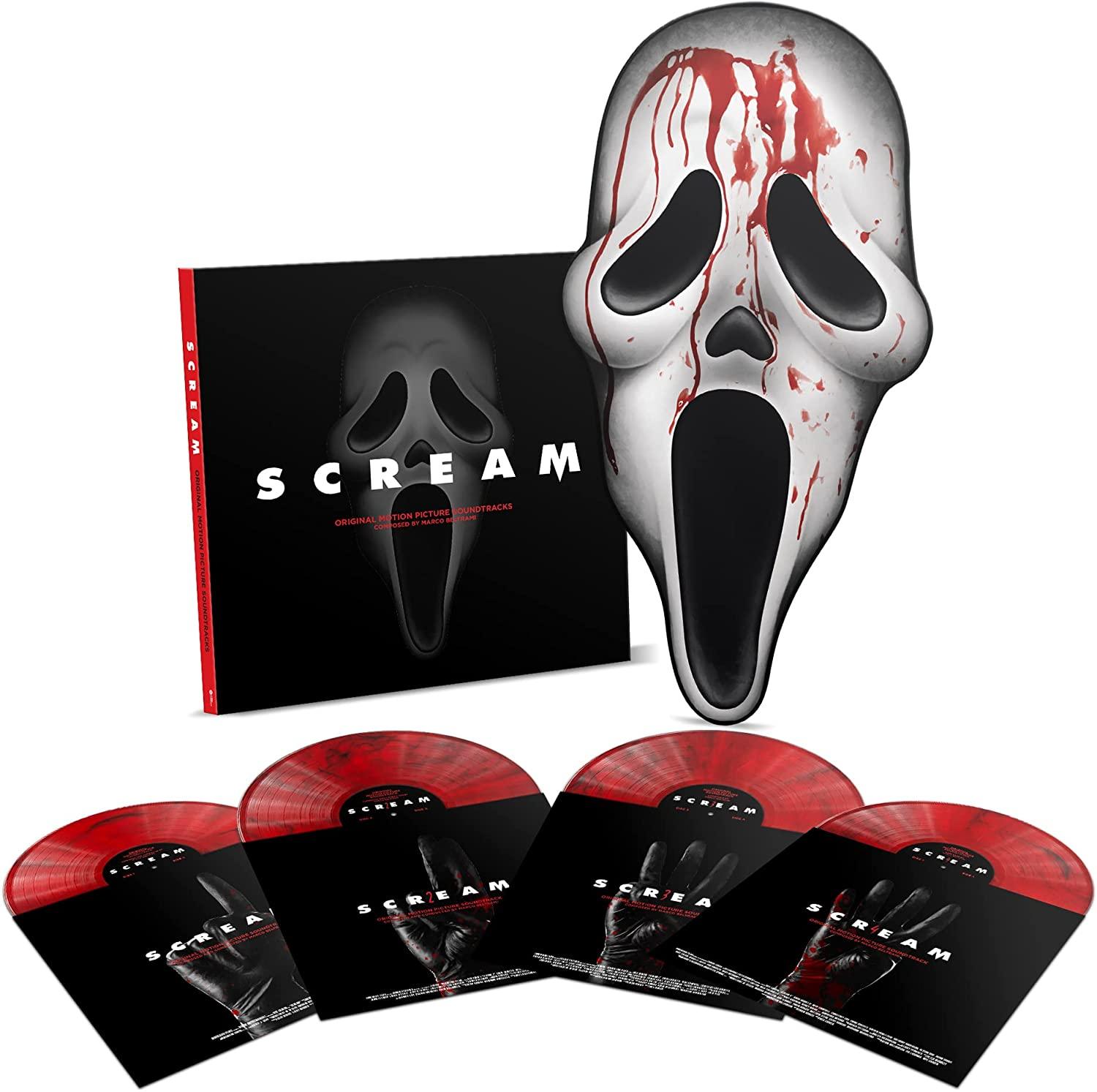 Scream (Original Motion Picture Scores) [Red Marbled Vinyl 4 LP Box Set] + 3 Ft Poster