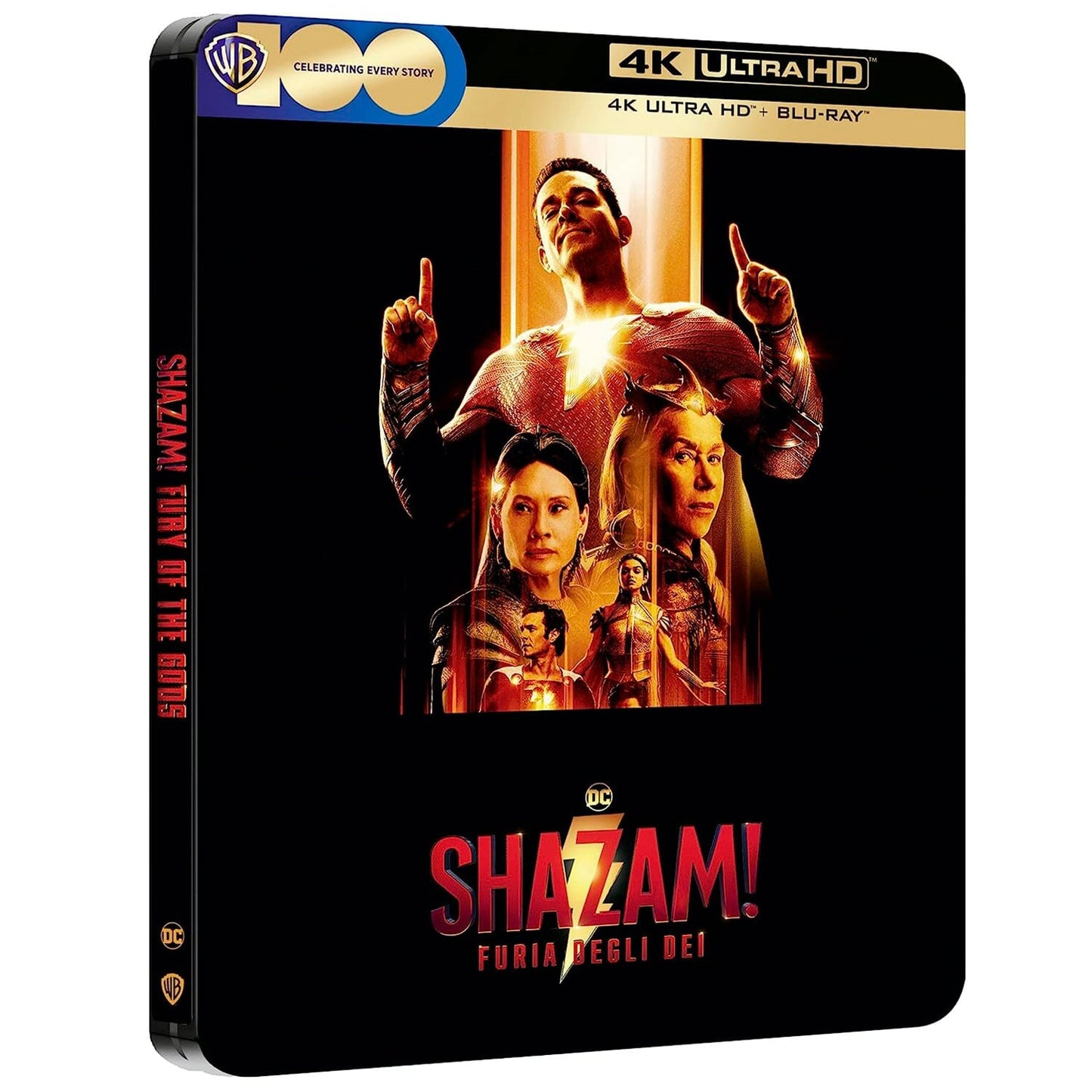 Шазам! Ярость богов (2023) (англ. язык) (4K UHD + Blu-ray) Steelbook
