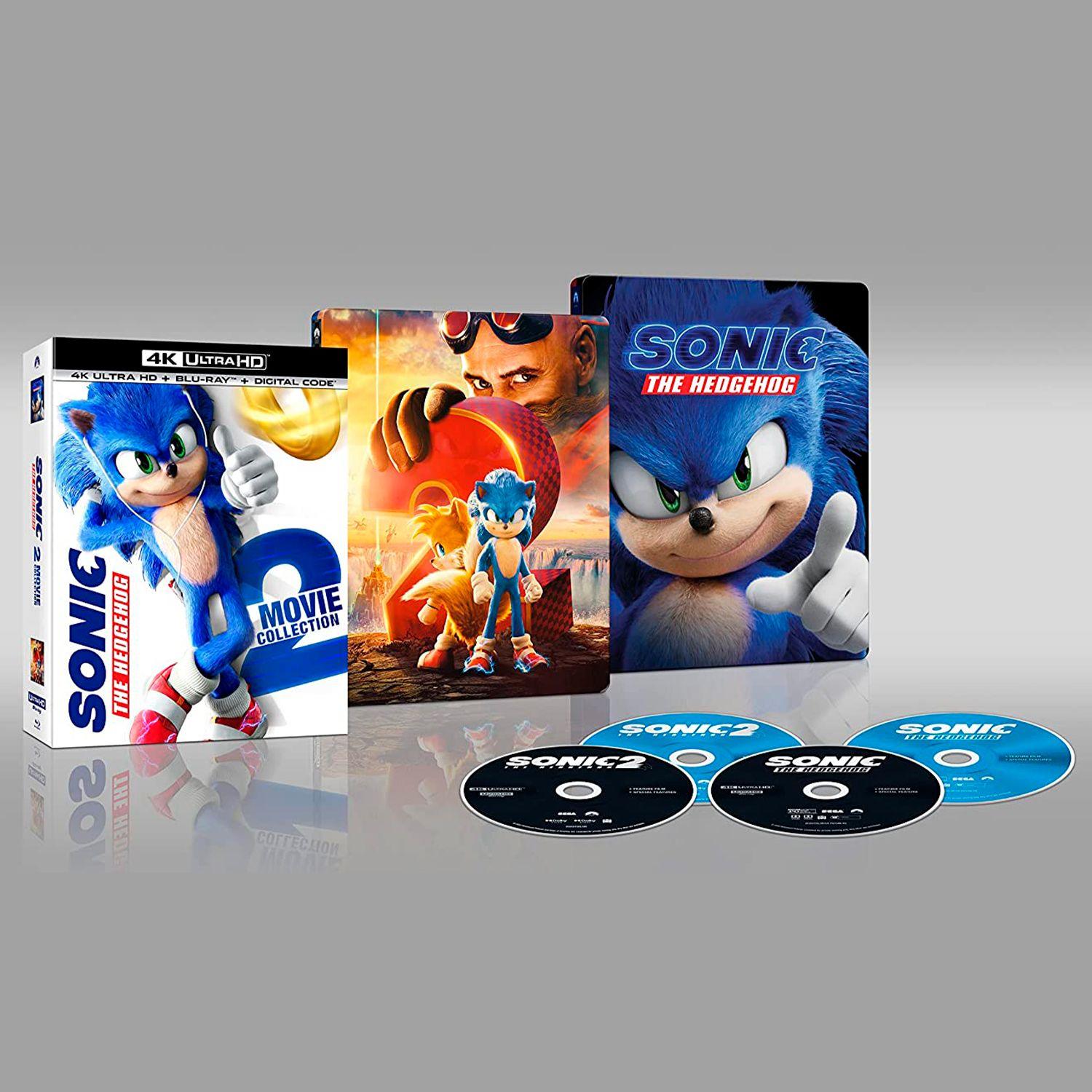 Соник 1 & 2 (4K UHD + Blu-ray) Steelbook Collection (Sonic the Hedgehog /  Sonic the Hedgehog 2)