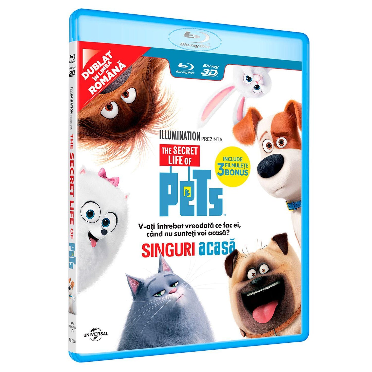 Тайная жизнь домашних животных 3D + 2D (2 Blu-ray)