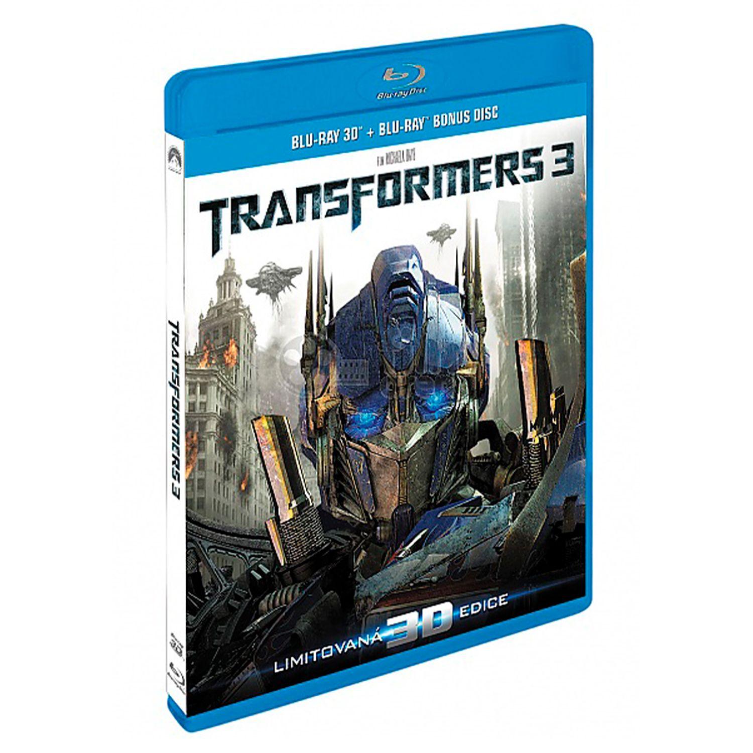 Трансформеры 3: Темная сторона Луны 3D + 2D (2 Blu-ray + Бонус-диск)  (Transformers: Dark of the Moon)