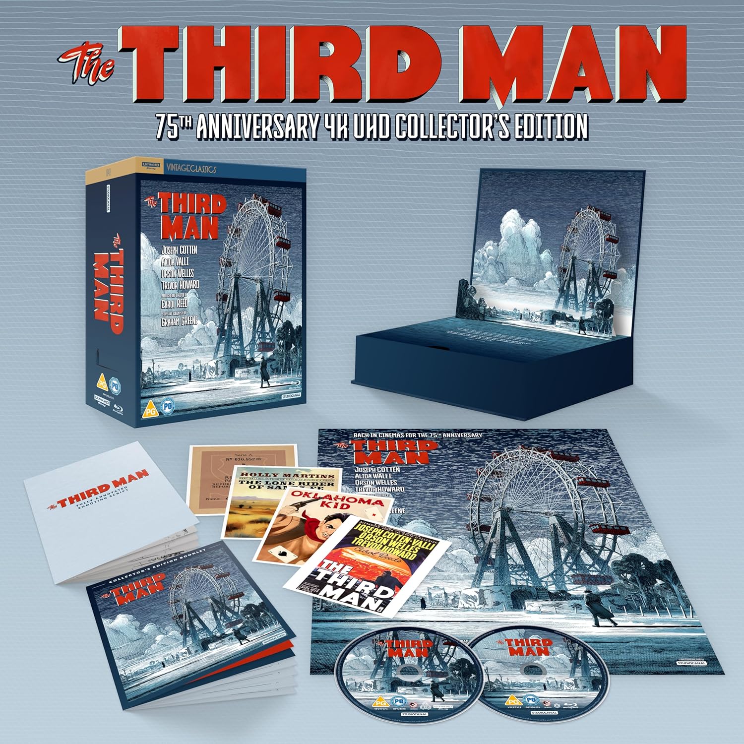 The Third Man (1949) (4K UHD + Blu-ray) 75th Anniversary Collector's Edition (Vintage Classics)