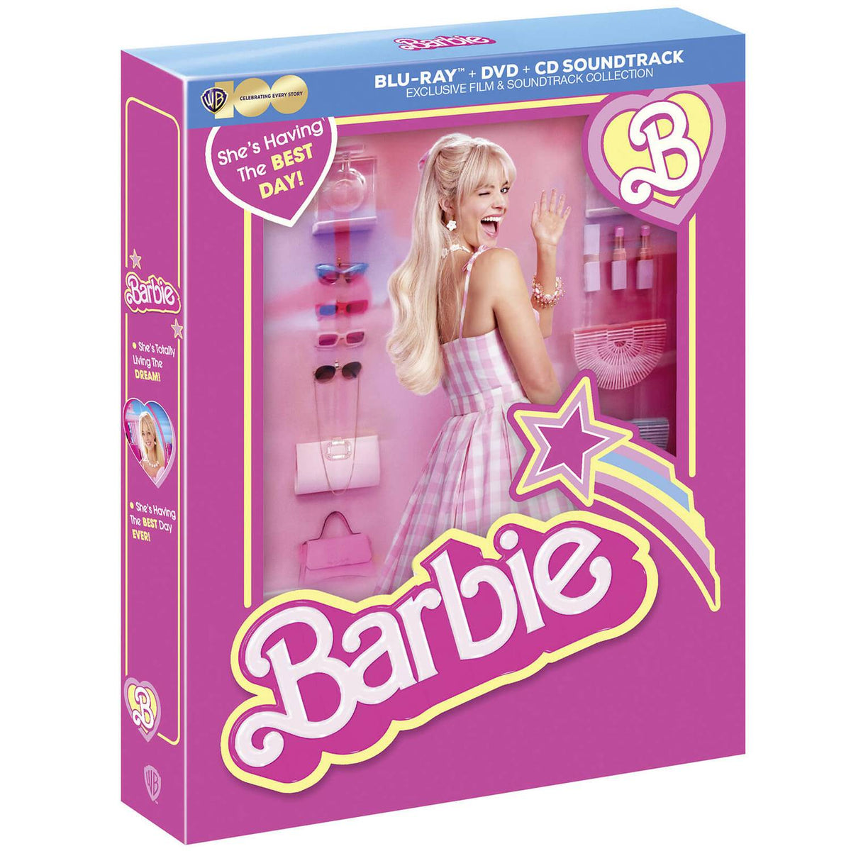 Барби (2023) (англ. язык) (Blu-ray + DVD + CD) Exclusive Film & Soundtrack  Collection (Barbie)