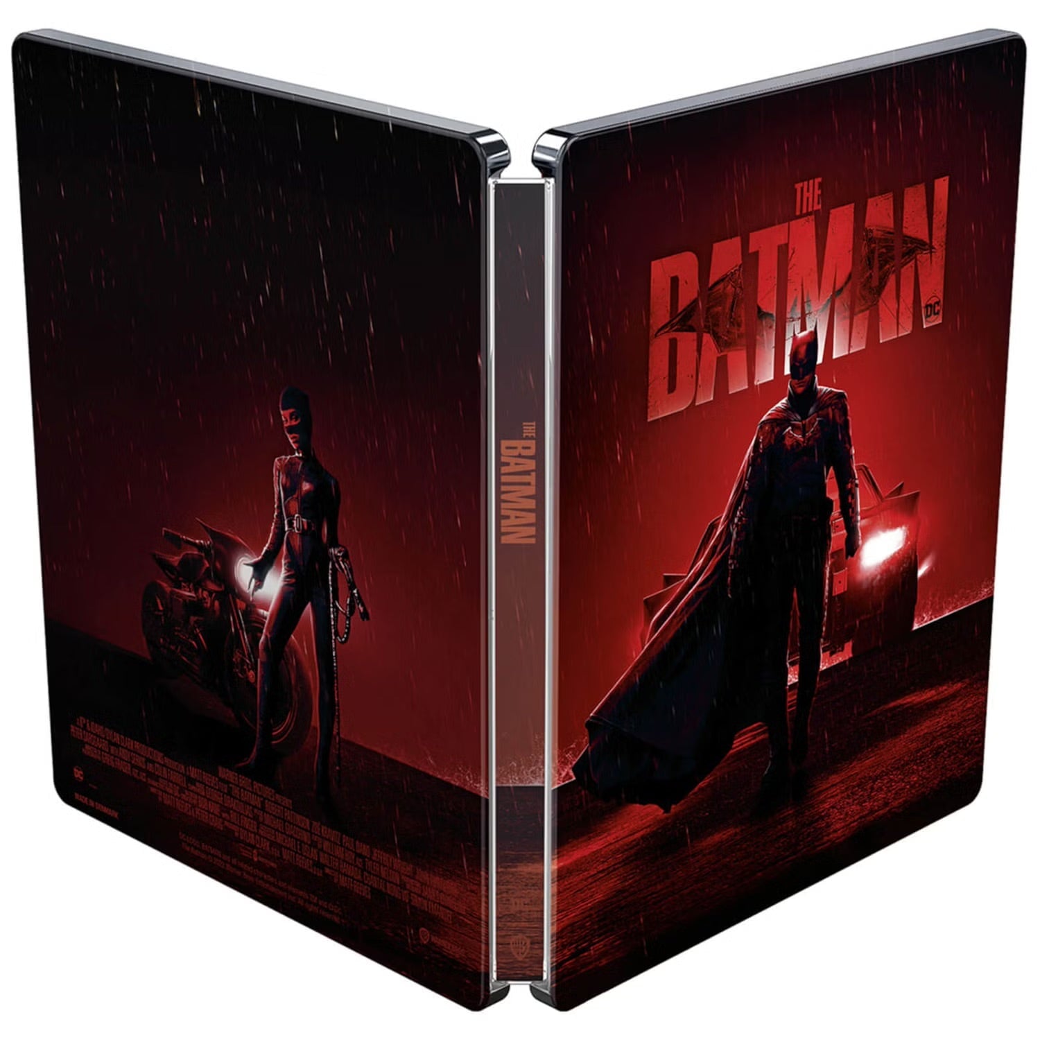 Бэтмен (2022) (англ. язык) (4K UHD + 2 Blu-ray) Steelbook Batmobile Head Lights