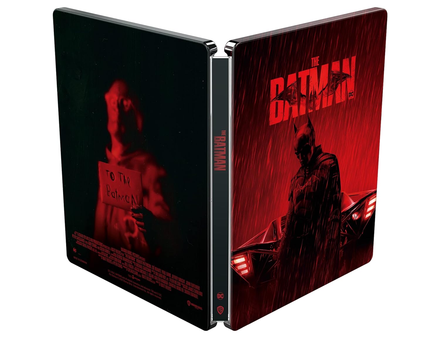 Бэтмен (2022) (англ. язык) (4K UHD + 2 Blu-ray) Steelbook Batmobile Tail Lights