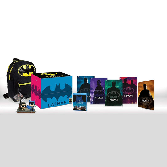 Бэтмен: Коллекция (1989-1997) (4 Blu-ray + Backpack + 2 Funko Pop) Limited Edition