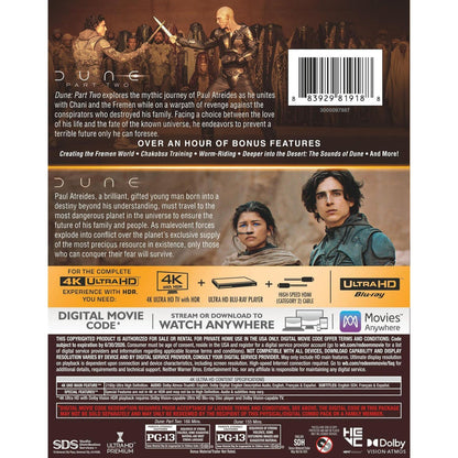 Dune 2-Film Collection Дюна: Коллекция 2 фильмов (англ. язык) (4K UHD Blu-ray)