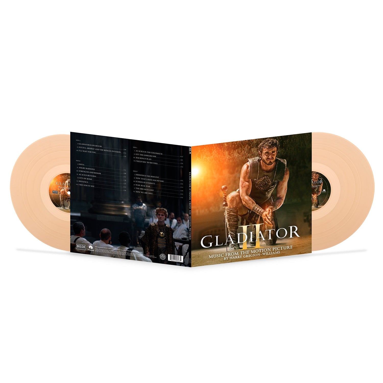 Gladiator II (Original Motion Picture Soundtrack) Music by Harry Gregson-Williams (Translucent Sand Vinyl 2LP)