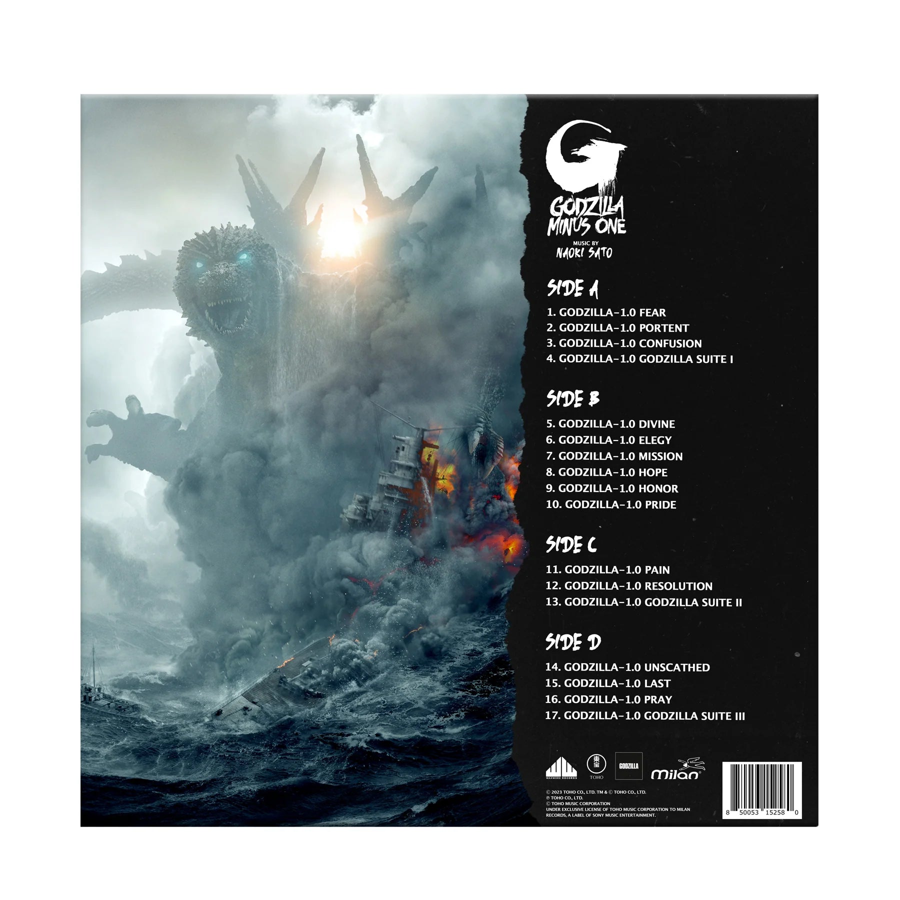 Godzilla Minus One (Original Motion Picture Score) ("Godzilla Heat Ray" Colored Vinyl 2LP)