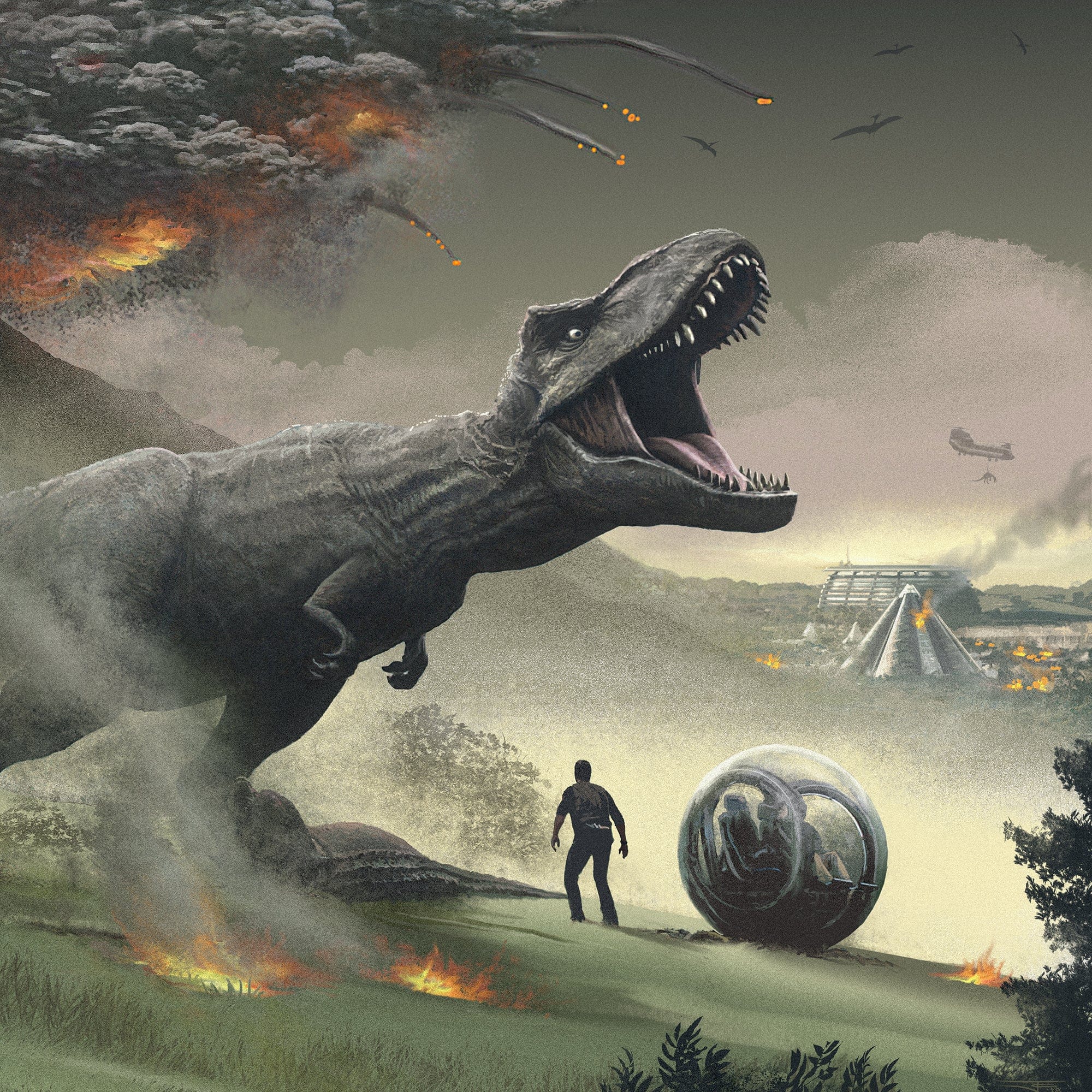 Jurassic World: Fallen Kingdom (Original Motion Picture Soundtrack) (Indo-Raptor Orange Stripe Vinyl 2 LP)