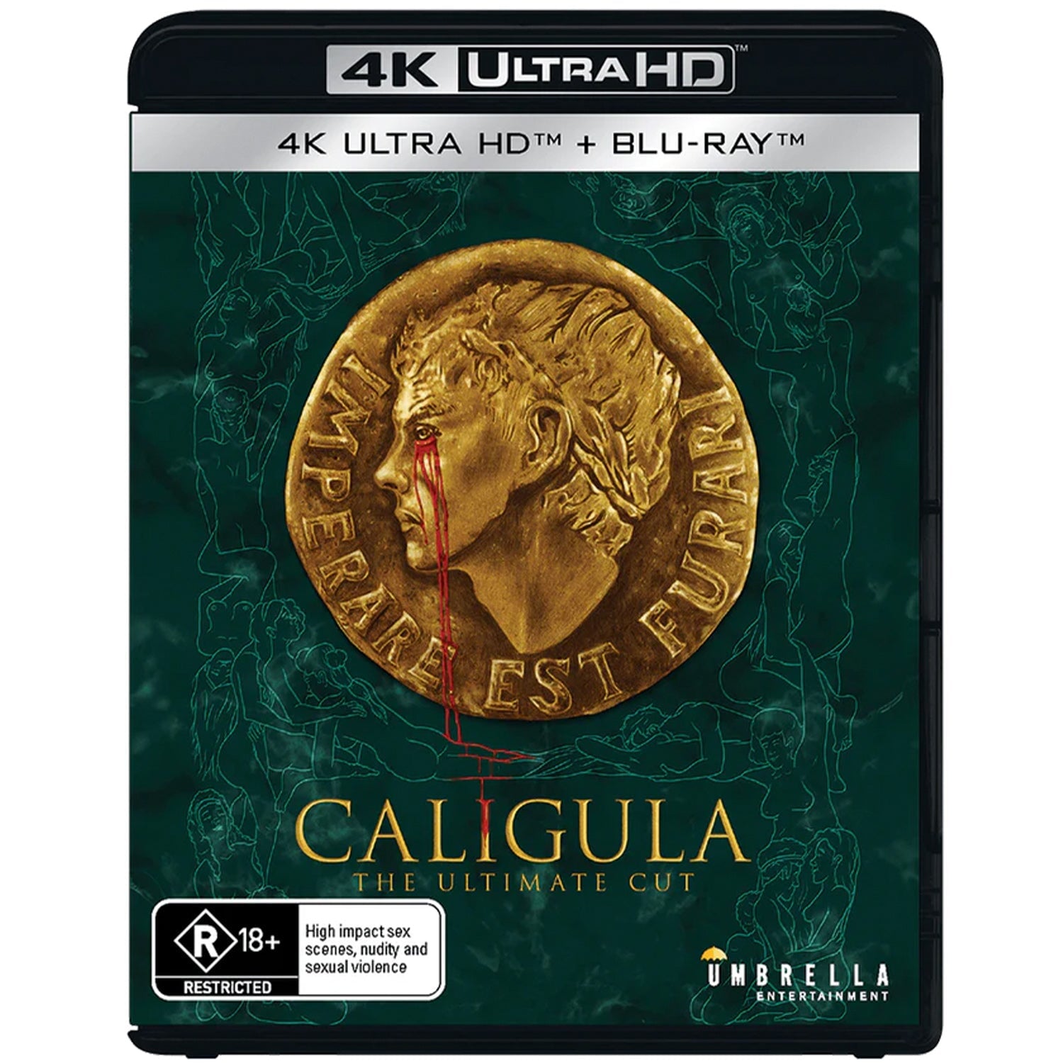 Калигула [Окончательная полная версия] (англ. язык) (4K + 2 Blu-ray + 2 Books + Magazine + Rigid case + Slipcase + 2 Posters + Artcards) ABSOLUTE POWER Edition