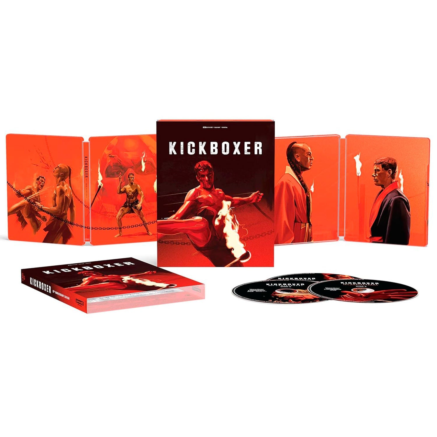 Кикбоксер (1989) (англ. язык) (4K UHD + Blu-ray) Steelbook Lenticular Slipcover