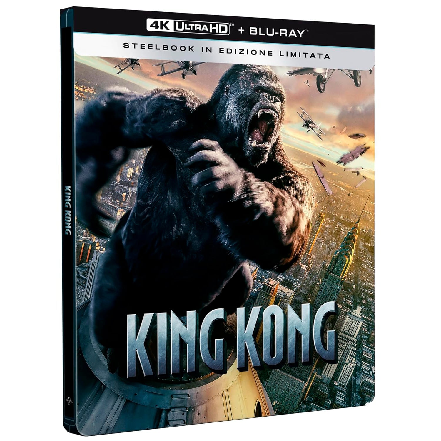 Кинг Конг (2005) (англ. язык) (4K UHD + 2 Blu-ray) Steelbook