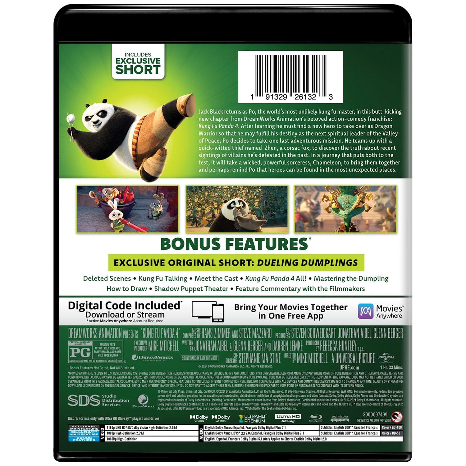 Кунг-фу Панда 4 (2024) (англ. язык) (4K UHD + Blu-ray)