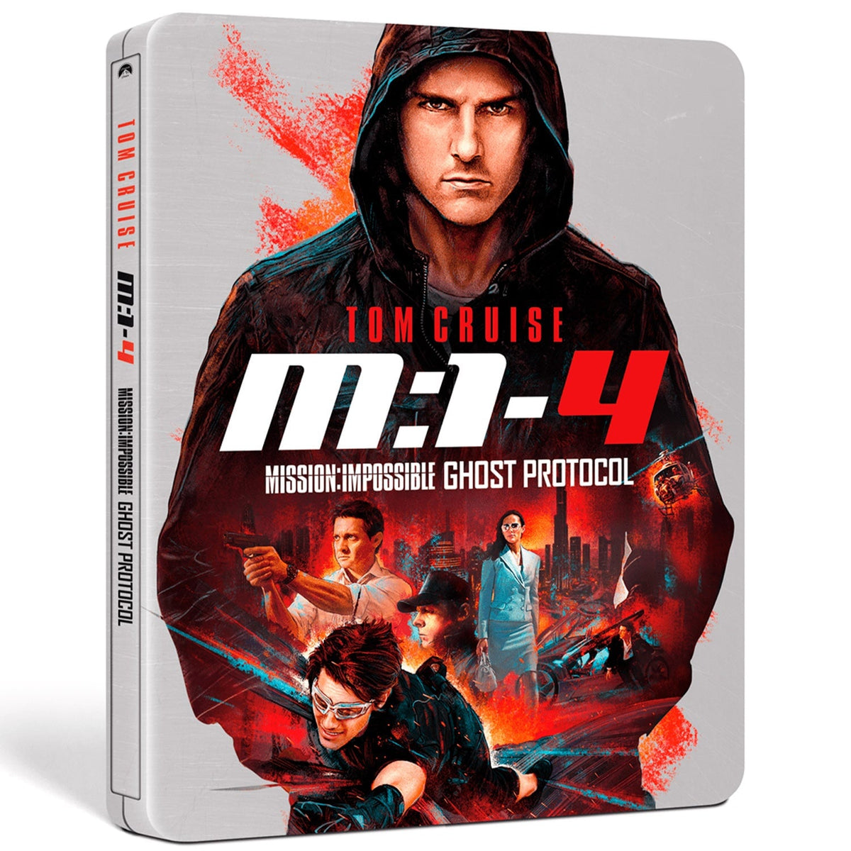 Миссия невыполнима 4: Протокол Фантом (2011) (4K UHD + Blu-ray + Бонусный  диск) Steelbook (Mission: Impossible - Ghost Protocol)