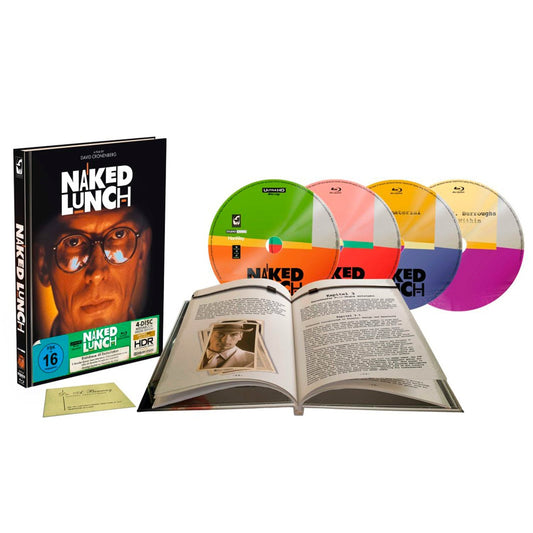 Обед нагишом (1991) (англ. язык) (4K UHD + 3 Blu-ray) Mediabook INT-Artwork
