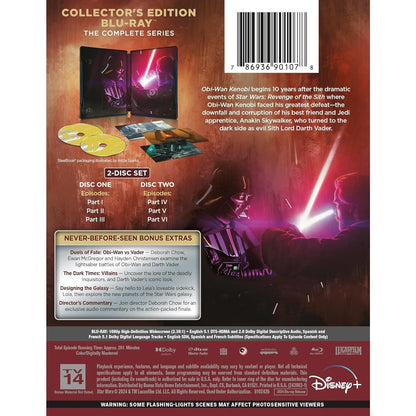 Оби-Ван Кеноби (мини–сериал) (2022) (англ. язык) (2 Blu-ray) Steelbook (+ Art Cards)