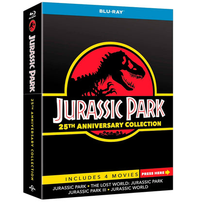 Парк Юрского периода: Квадрология (4 Blu-ray) [25th Anniversary] Коллекционное издание Soundbox