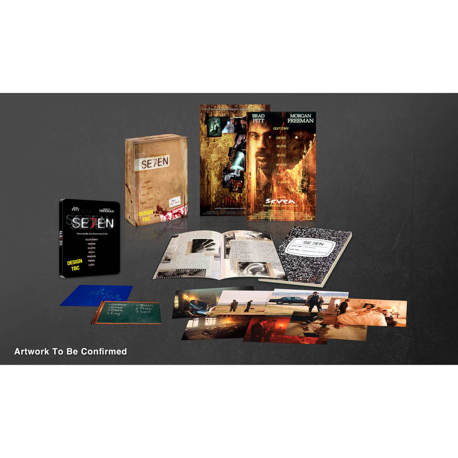 Семь (1995) (англ. яз.) (4K UHD + Blu-ray) Ultimate Collector's Edition Steelbook