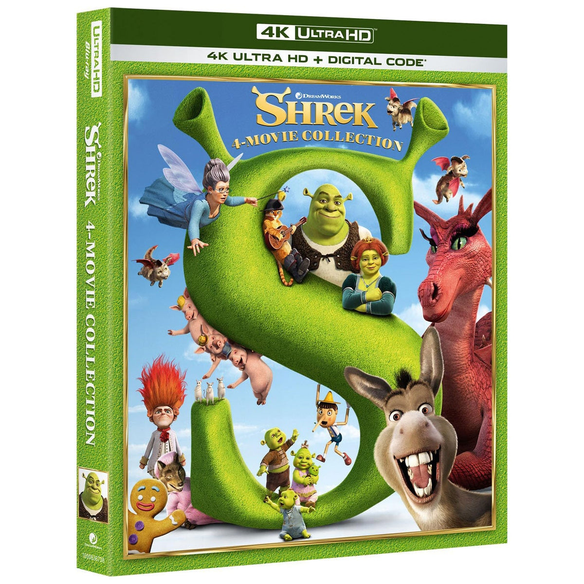 Шрэк 1-4 (англ. язык) (4K UHD Blu-ray) (Shrek: 4-Movie Collection)