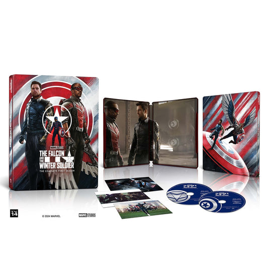 Сокол и Зимний Солдат: Сезон 1 (2021) (англ. язык) (4K UHD Blu-ray) Steelbook (+ Art Cards)