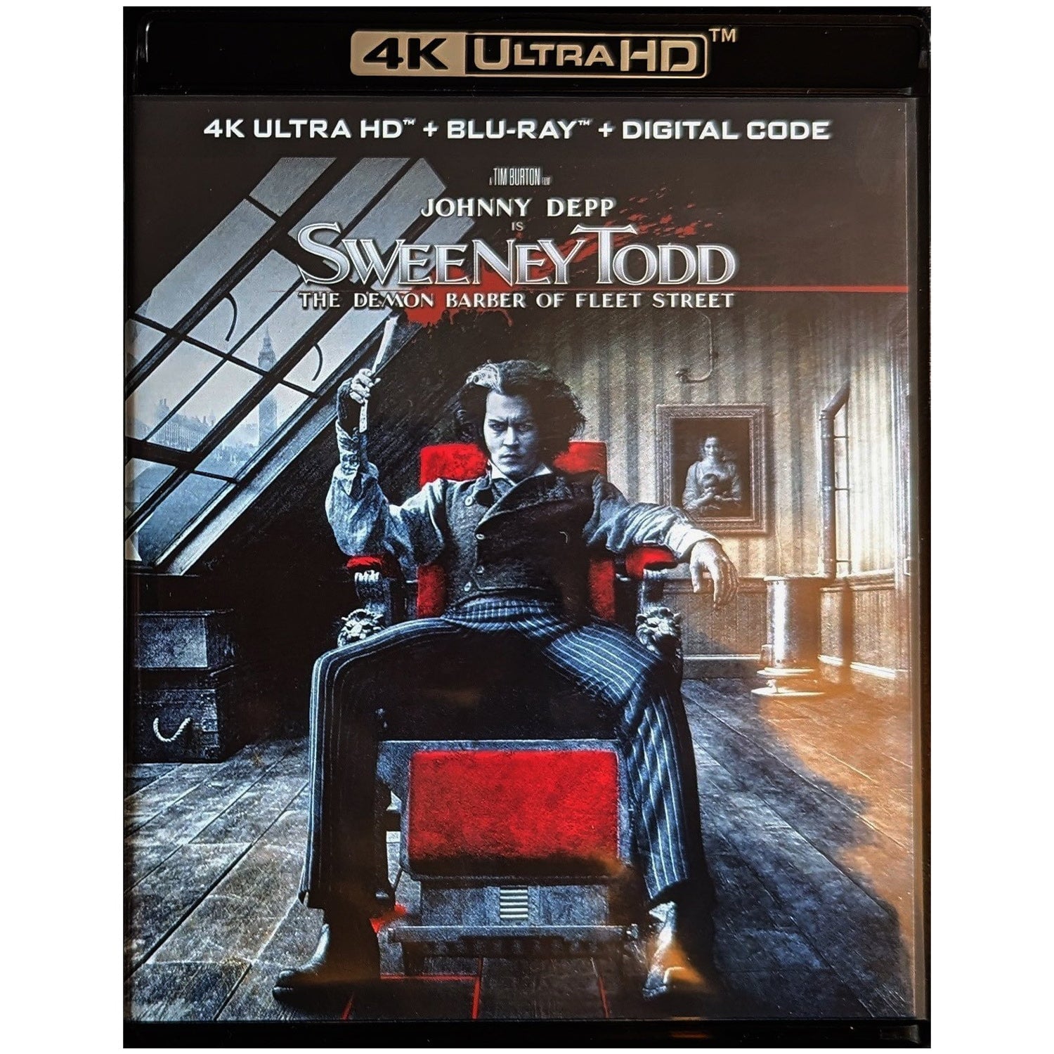 Суини Тодд, демон-парикмахер с Флит-стрит (2007) (англ. язык) (4K UHD + Blu-ray)