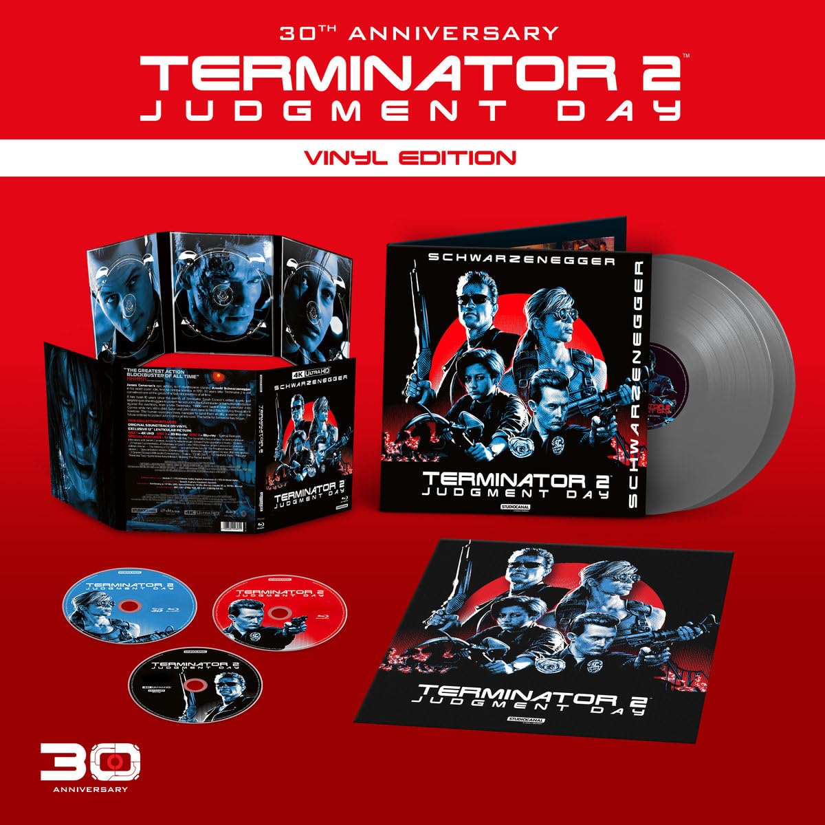 Терминатор 2: Судный день (англ. язык) (4K UHD + 3D Blu-ray + Blu-ray + 2 LP) Digipack Vinyl Edition