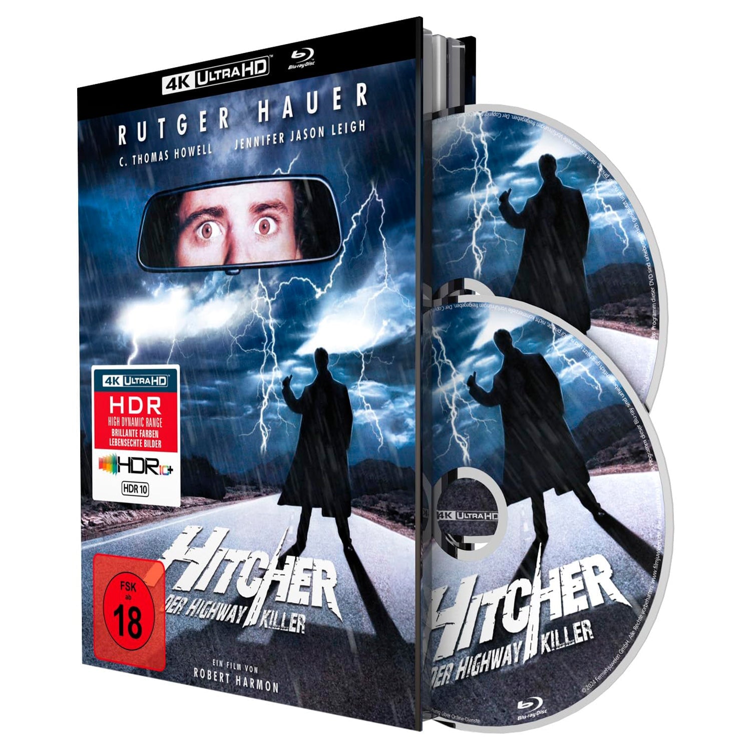 The Hitcher Попутчик (1986) (англ. язык) (4K UHD + Blu-ray) Collector's Edition Mediabook