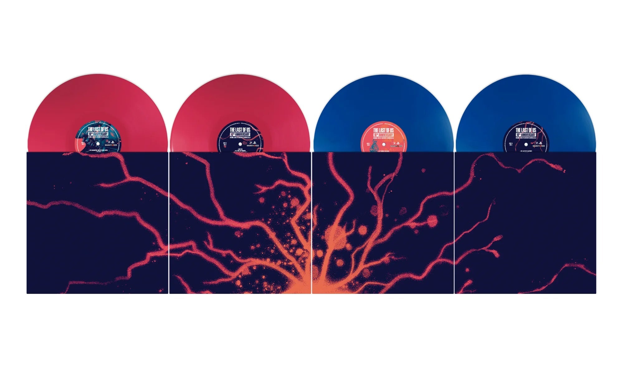 The Last of Us (Video Game Soundtrack) [10th Anniversary] (Solid Color Red and Blue Vinyl Box Set 4LP)