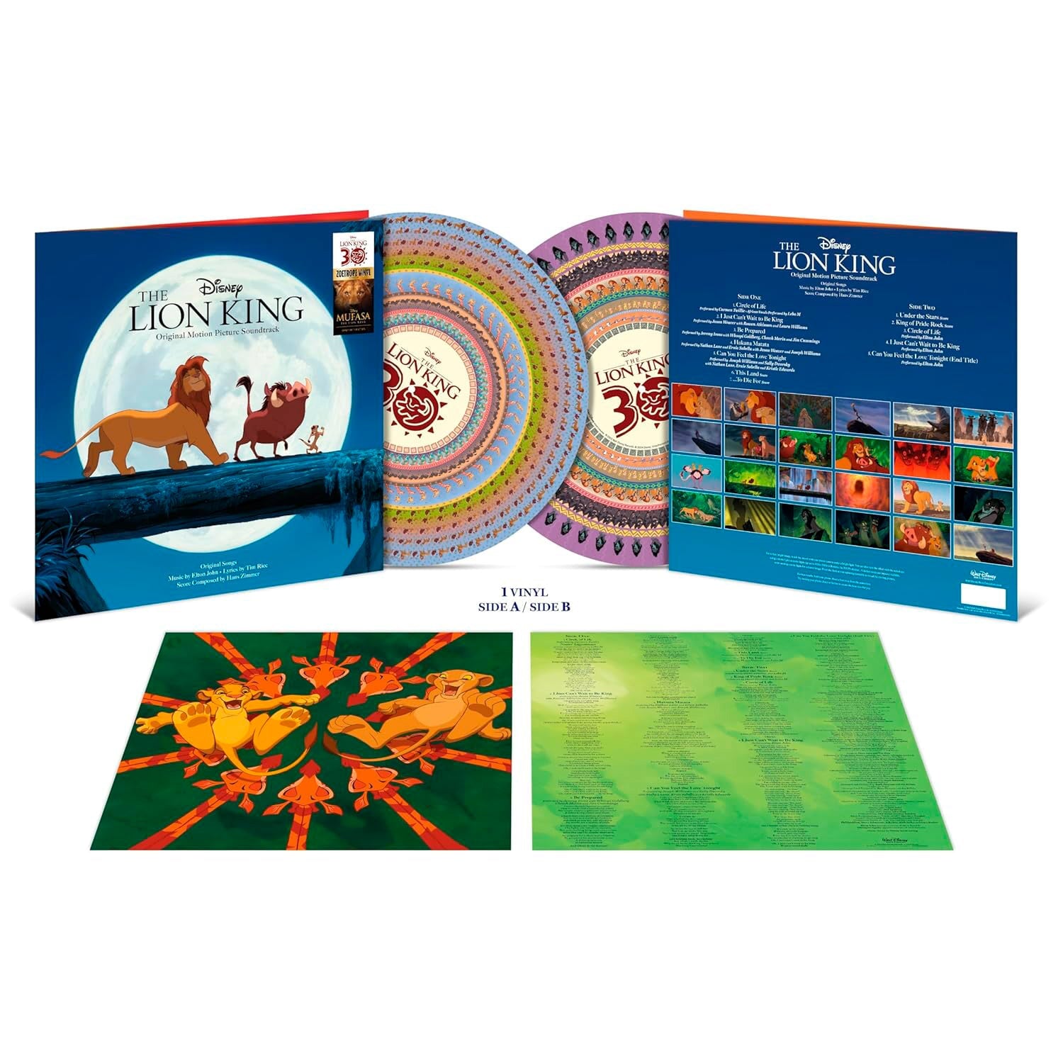 The Lion King (Original Motion Picture Soundtrack) (30th Anniversary Zoetrope Vinyl LP)