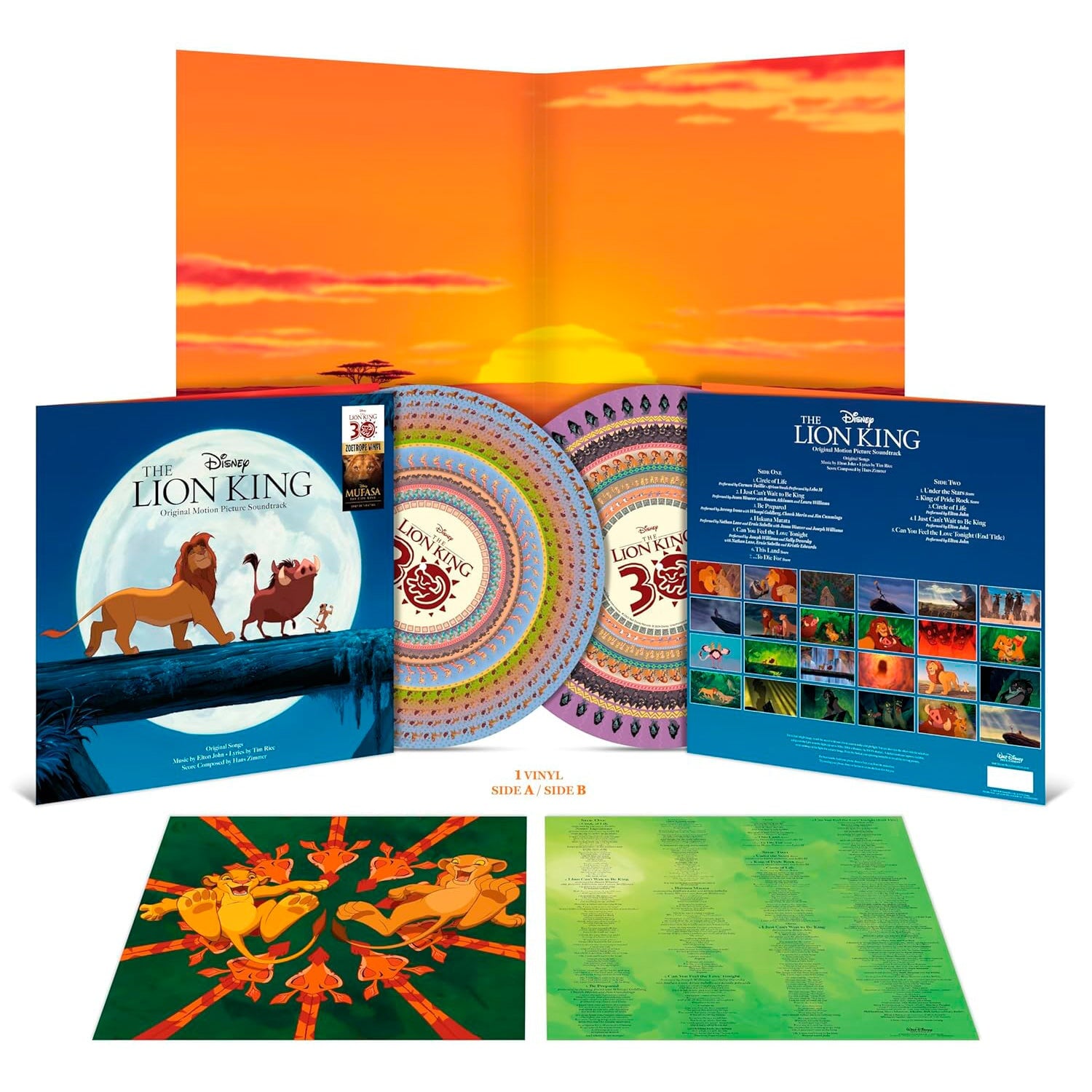 The Lion King (Original Motion Picture Soundtrack) (30th Anniversary Zoetrope Vinyl LP)