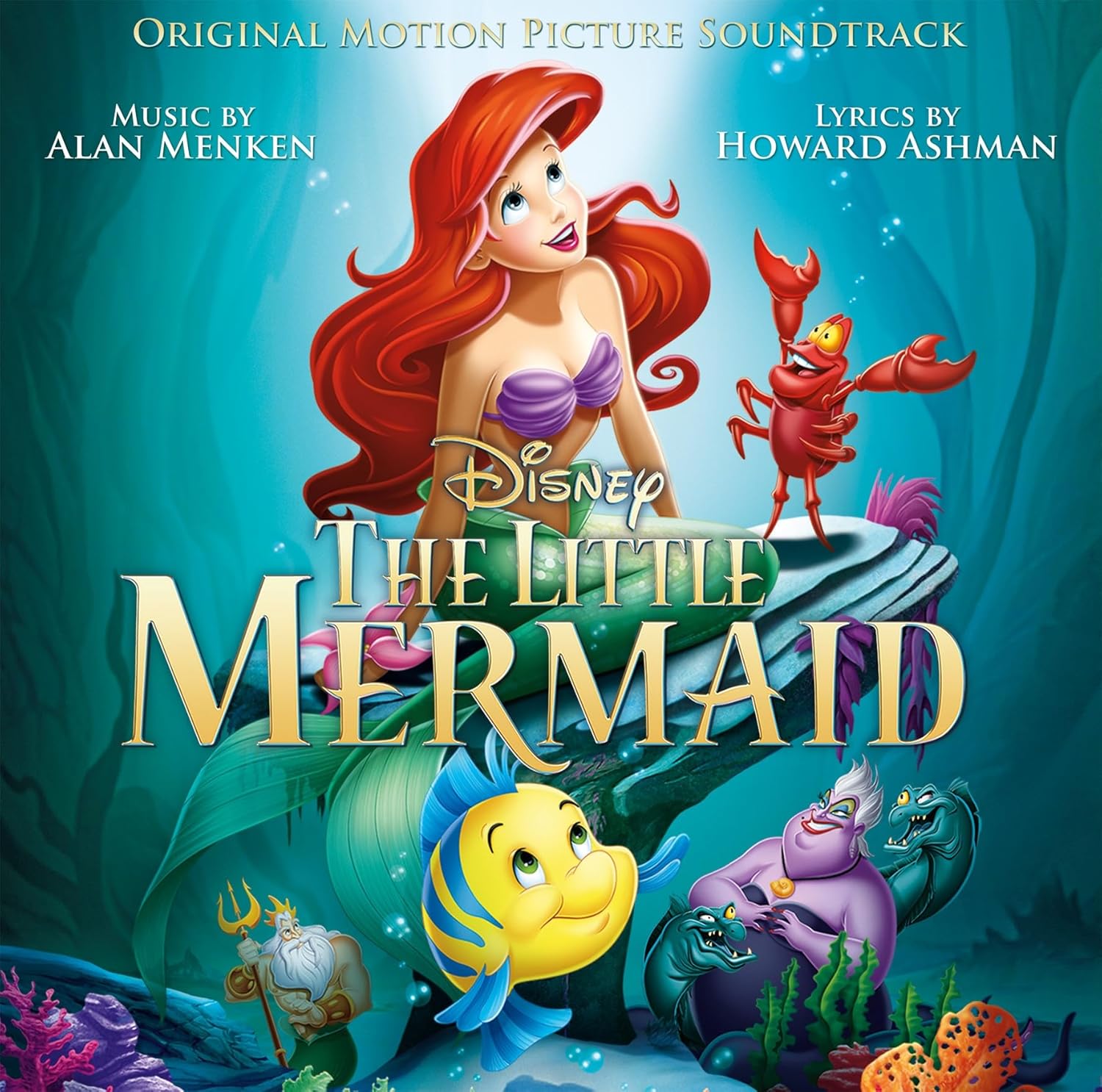 The Little Mermaid (Original Motion Picture Soundtrack) (35th Anniversary Edition) (Transparent Splatter Vinyl LP)