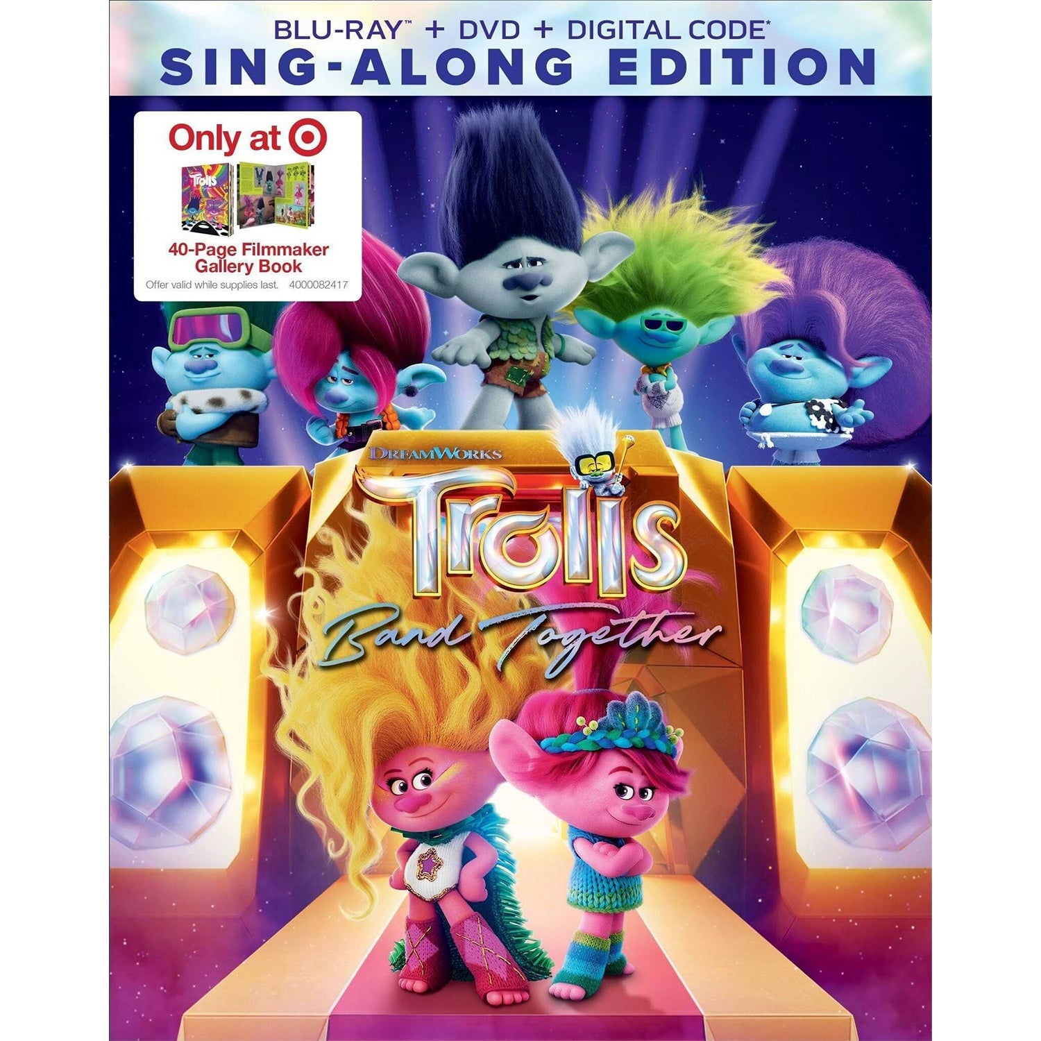 Тролли 3 (2023) (англ. язык) (Blu-ray + DVD) Sing-Along Edition