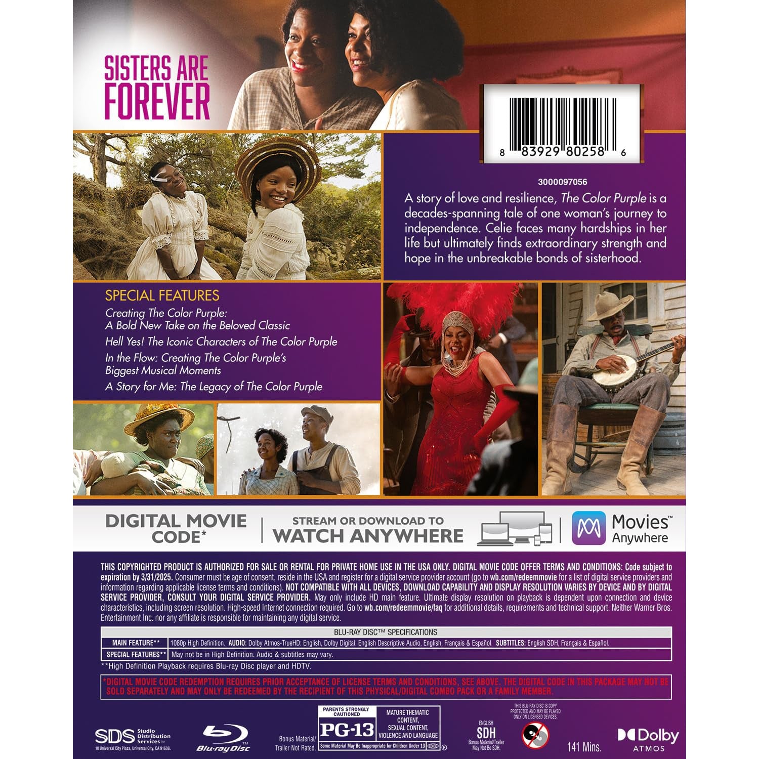Цвет пурпурный (2023) (англ. язык) (Blu-ray)