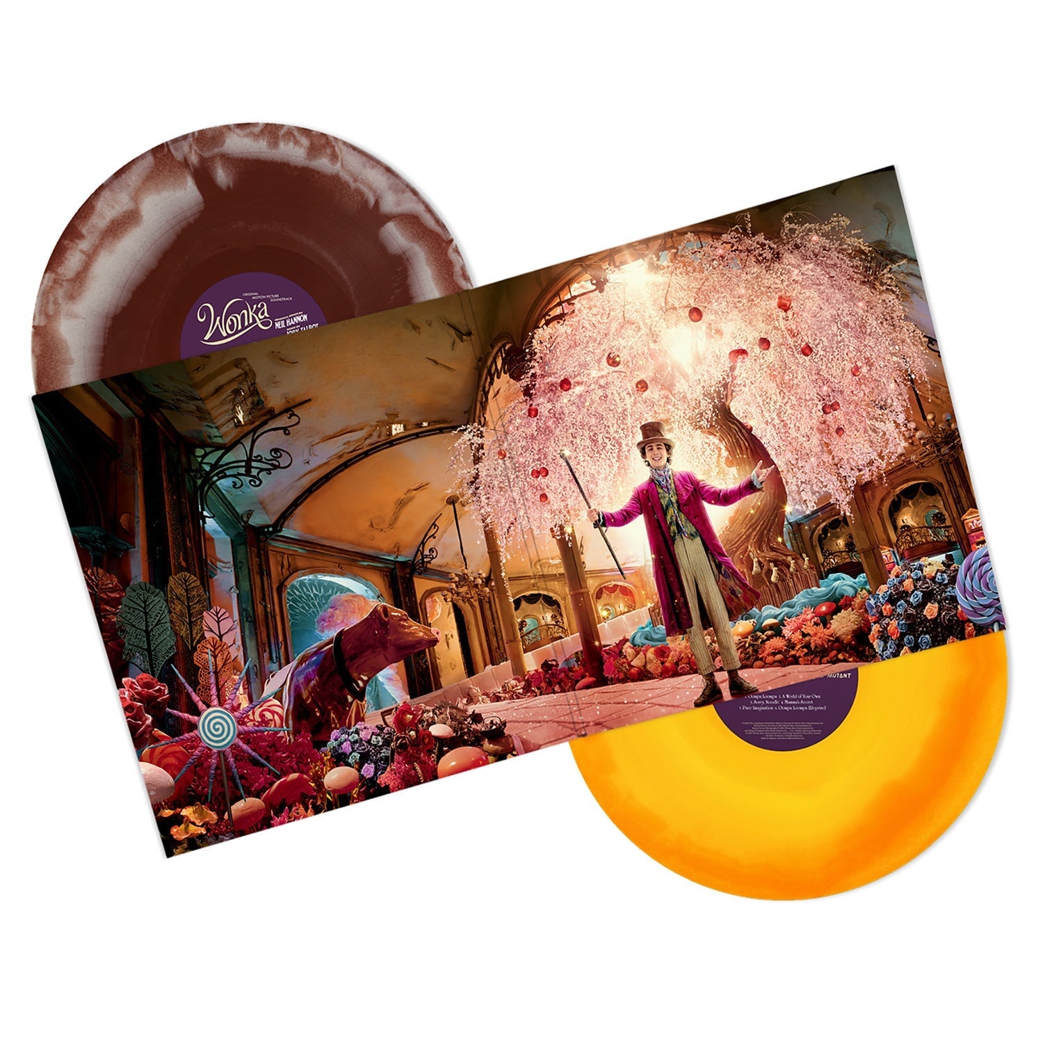 Wonka (Original Motion Picture Soundtrack) (Exclusive Orange with Yellow & Chocolate Cream Swirl Vinyl 2 LP)