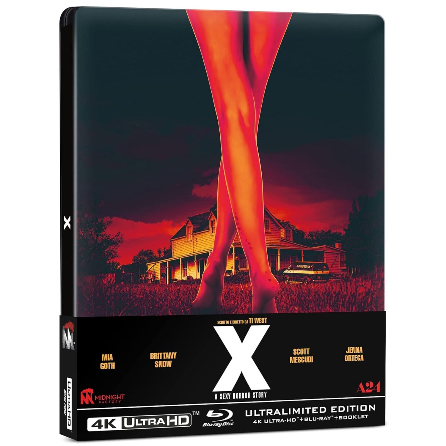 X (2022) (англ. язык) (4K UHD + Blu-ray) Steelbook